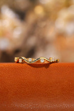 Load image into Gallery viewer, LUOWEND 18K White or Yellow Gold Real Natural Diamond Ring for Women