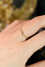 Load image into Gallery viewer, LUOWEND 18K White or Yellow Gold Real Natural Diamond Ring for Women