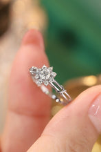 Load image into Gallery viewer, LUOWEND 18K White or Yellow Gold Real Natural Diamond Ring for Women