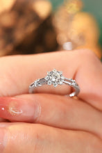 Load image into Gallery viewer, LUOWEND 18K White or Yellow Gold Real Natural Diamond Ring for Women