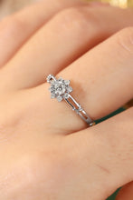Load image into Gallery viewer, LUOWEND 18K White or Yellow Gold Real Natural Diamond Ring for Women