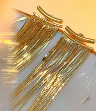 Load image into Gallery viewer, LUOWEND 18K Yellow Gold Drop Earrings for Women