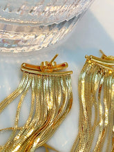 Load image into Gallery viewer, LUOWEND 18K Yellow Gold Drop Earrings for Women