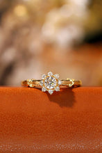 Load image into Gallery viewer, LUOWEND 18K White or Yellow Gold Real Natural Diamond Ring for Women