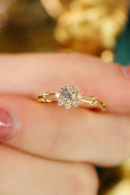 Load image into Gallery viewer, LUOWEND 18K White or Yellow Gold Real Natural Diamond Ring for Women
