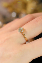 Load image into Gallery viewer, LUOWEND 18K White or Yellow Gold Real Natural Diamond Ring for Women