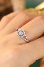 Load image into Gallery viewer, LUOWEND 18K White or Yellow Gold Real Natural Diamond Ring for Women