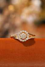 Load image into Gallery viewer, LUOWEND 18K White or Yellow Gold Real Natural Diamond Ring for Women