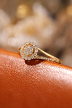Load image into Gallery viewer, LUOWEND 18K White or Yellow Gold Real Natural Diamond Ring for Women