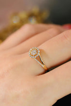Load image into Gallery viewer, LUOWEND 18K White or Yellow Gold Real Natural Diamond Ring for Women