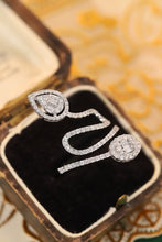 Load image into Gallery viewer, LUOWEND 18K White Gold Real Natural Diamond Ring for Women