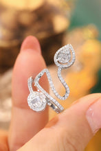 Load image into Gallery viewer, LUOWEND 18K White Gold Real Natural Diamond Ring for Women