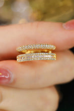 Load image into Gallery viewer, LUOWEND 18K White or Yellow Gold Real Natural Diamond Ring for Women