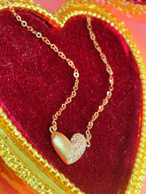 Load image into Gallery viewer, LUOWEND 18K Yellow Gold Natural Diamond Necklace for Women