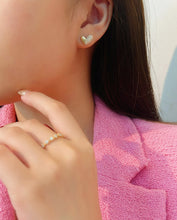 Load image into Gallery viewer, LUOWEND 18K Yellow Gold Natural Diamond Necklace for Women