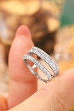 Load image into Gallery viewer, LUOWEND 18K White or Yellow Gold Real Natural Diamond Ring for Women