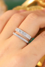 Load image into Gallery viewer, LUOWEND 18K White or Yellow Gold Real Natural Diamond Ring for Women