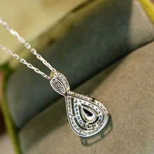 Load image into Gallery viewer, LUOWEND 18K Yellow Gold Natural Emerald Pendant for Women