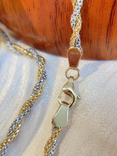 Load image into Gallery viewer, LUOWEND 18K White+Yellow Gold Necklace for Women