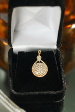 Load image into Gallery viewer, LUOWEND 18K Yellow Gold Natural Diamond Necklace for Women