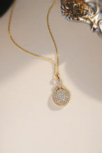 Load image into Gallery viewer, LUOWEND 18K Yellow Gold Natural Diamond Necklace for Women