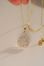 Load image into Gallery viewer, LUOWEND 18K Yellow Gold Natural Diamond Necklace for Women