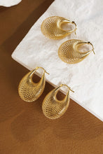 Load image into Gallery viewer, LUOWEND 18K Yellow Gold Drop Earrings for Women
