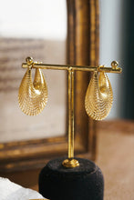 Load image into Gallery viewer, LUOWEND 18K Yellow Gold Drop Earrings for Women