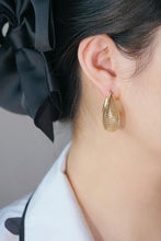 Load image into Gallery viewer, LUOWEND 18K Yellow Gold Drop Earrings for Women