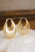 Load image into Gallery viewer, LUOWEND 18K Yellow Gold Drop Earrings for Women
