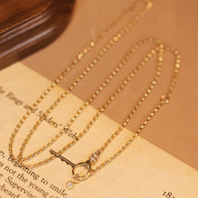 Load image into Gallery viewer, LUOWEND 18K Yellow Gold Fine Jewelry Natural Diamond Necklace for Women