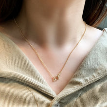 Load image into Gallery viewer, LUOWEND 18K Yellow Gold Fine Jewelry Natural Diamond Necklace for Women