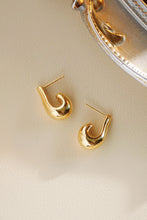 Load image into Gallery viewer, LUOWEND 18K Yellow Gold Earrings for Women