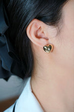 Load image into Gallery viewer, LUOWEND 18K Yellow Gold Stud Earrings for Women