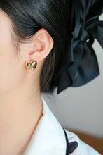 Load image into Gallery viewer, LUOWEND 18K Yellow Gold Stud Earrings for Women