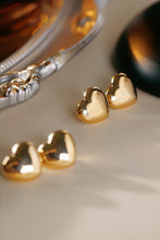 Load image into Gallery viewer, LUOWEND 18K Yellow Gold Stud Earrings for Women