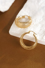 Load image into Gallery viewer, LUOWEND 18K Yellow Gold Earrings for Women
