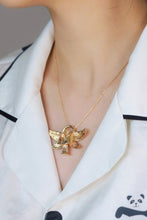 Load image into Gallery viewer, LUOWEND 18K Yellow Gold Necklace for Women