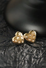 Load image into Gallery viewer, LUOWEND 18K Yellow Gold Natural Diamond Earrings for Women