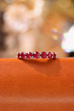Load image into Gallery viewer, LUOWEND 18K White Gold Real Natural Ruby Ring for Women