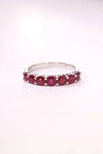 Load image into Gallery viewer, LUOWEND 18K White Gold Real Natural Ruby Ring for Women