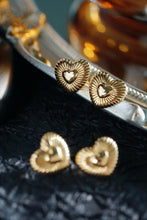 Load image into Gallery viewer, LUOWEND 18K Yellow Gold Earrings for Women