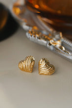 Load image into Gallery viewer, LUOWEND 18K Yellow Gold Earrings for Women