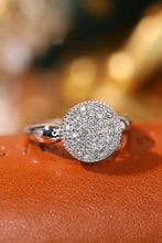 Load image into Gallery viewer, LUOWEND 18K White Gold Real Natural Diamond Ring for Women