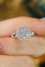 Load image into Gallery viewer, LUOWEND 18K White Gold Real Natural Diamond Ring for Women