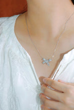 Load image into Gallery viewer, LUOWEND 18K White Gold Natural Diamond Pendant Necklace for Women