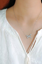 Load image into Gallery viewer, LUOWEND 18K White Gold Natural Diamond Pendant Necklace for Women