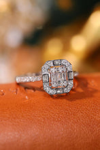 Load image into Gallery viewer, LUOWEND 18K White Gold Real Natural Diamond Ring for Women