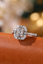Load image into Gallery viewer, LUOWEND 18K White Gold Real Natural Diamond Ring for Women