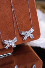 Load image into Gallery viewer, LUOWEND 18K White Gold Natural Diamond Pendant Necklace for Women